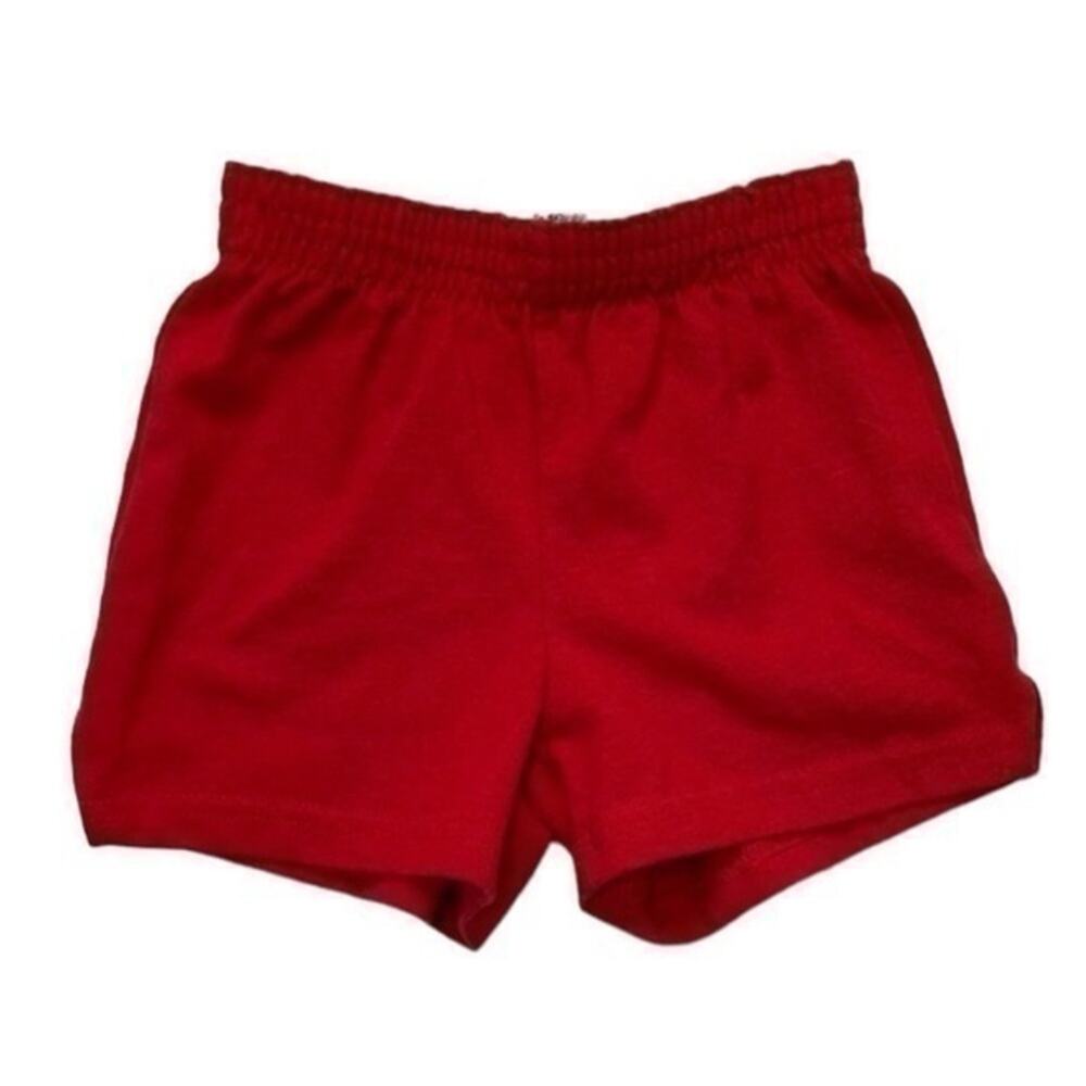 Soffe Red Gym Shorts Girl’s size XS 5-6 cheer dance athletic